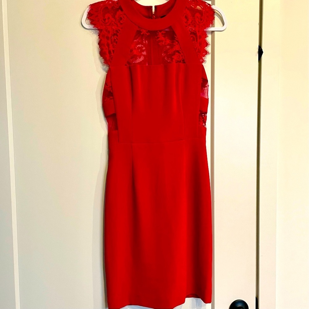The Kooples Red Dress with Lace Back